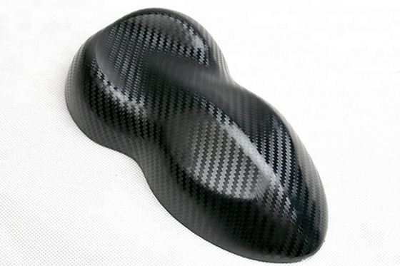 Black 3D 140gsm Carbon Fiber Car Vinyl Wrap High Gloss Effect